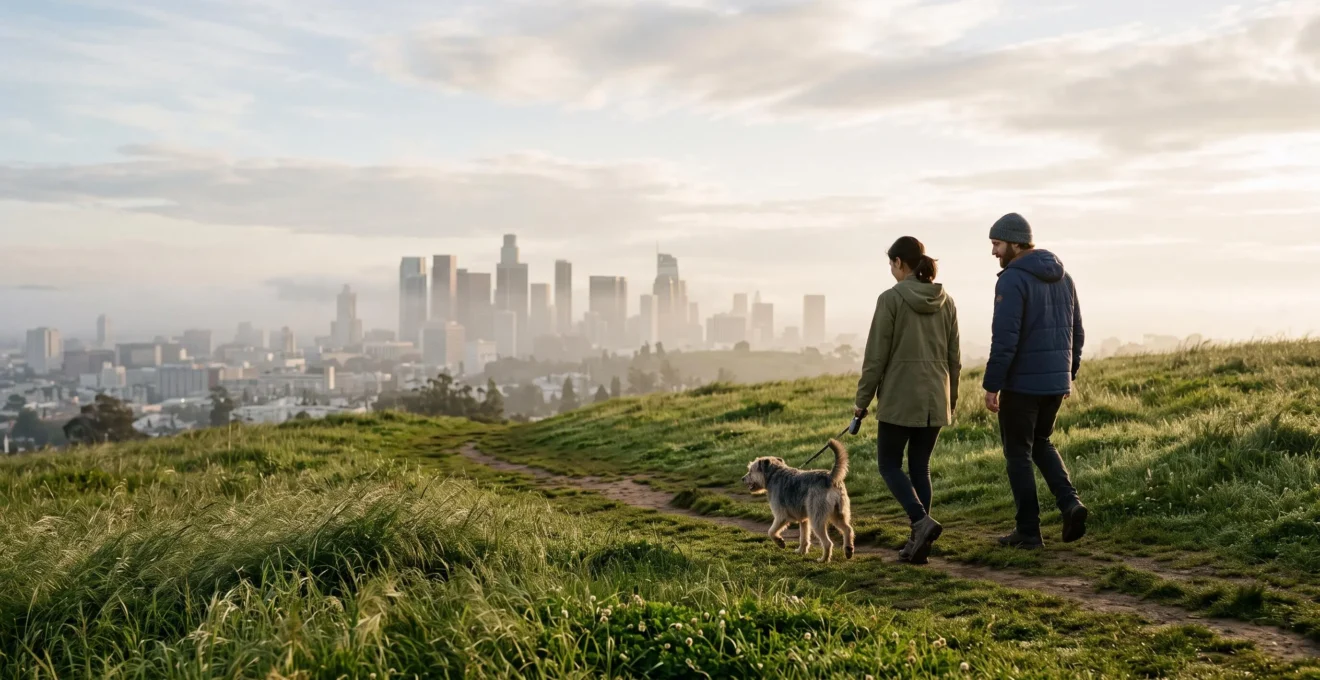 Colline verdoyante de Primrose Hill offrant une échappée belle avec vue sur Londres